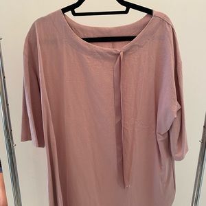 Pink dress with bow
